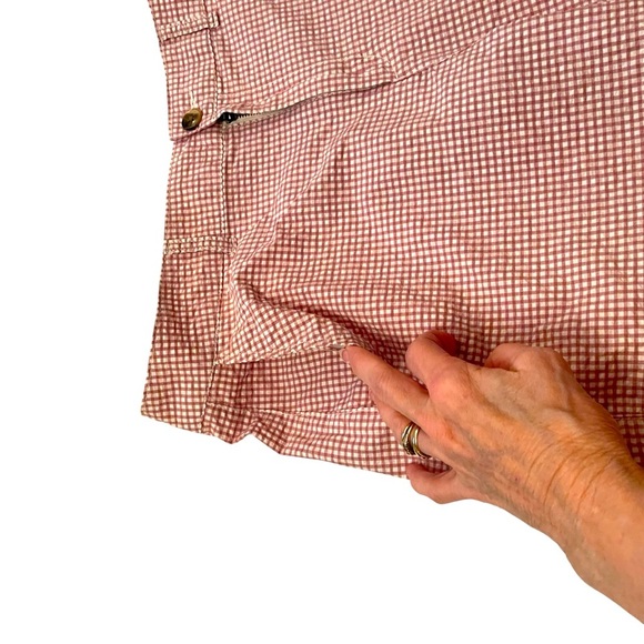 Old Navy Everyday Shorts High Waisted Pink Gingham/Pink Checked-Size 12 - Picture 4 of 9